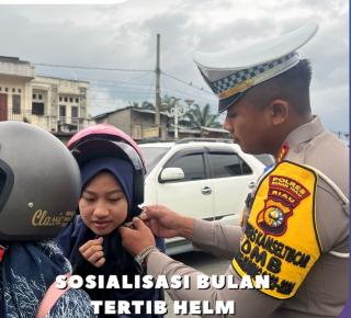 Ditlantas Polda Riau Beserta Jajaran Gelar Patroli November Tertib Helm